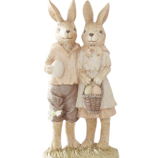 Boy and girl bunnies