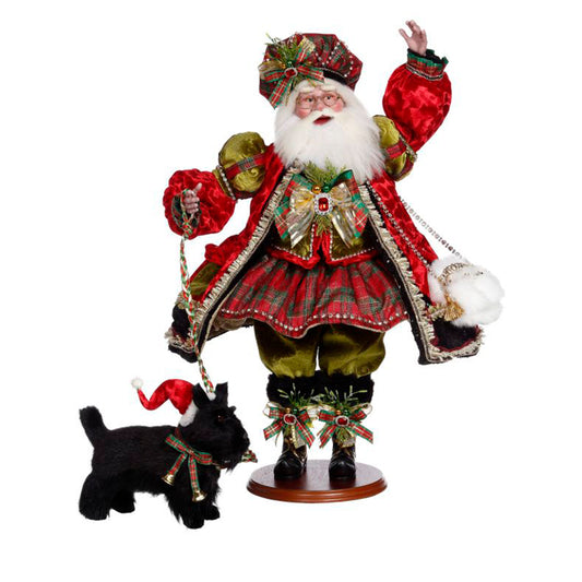 SANTA HIGHLAND WITH DOG 60 cm